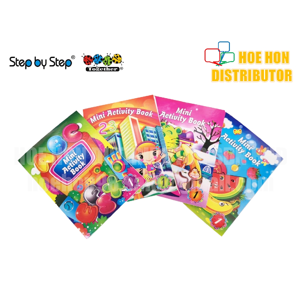 Step By Step Mini Activity Learning Colouring Book For Age 3 Buku Kecil Aktiviti Abc 123 Animal Binatang Fruit Buah Shopee Singapore