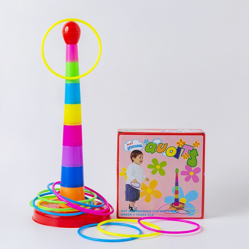 Ring Toss Game Set for Kids Throwing Rings Game Set Educational Game Children Birthday Gift