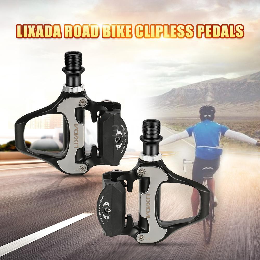 Lixada Road Bike Pedals Spd Sl Single Sided Clipless Bicycle 6 Degree Float Peda Shopee Singapore