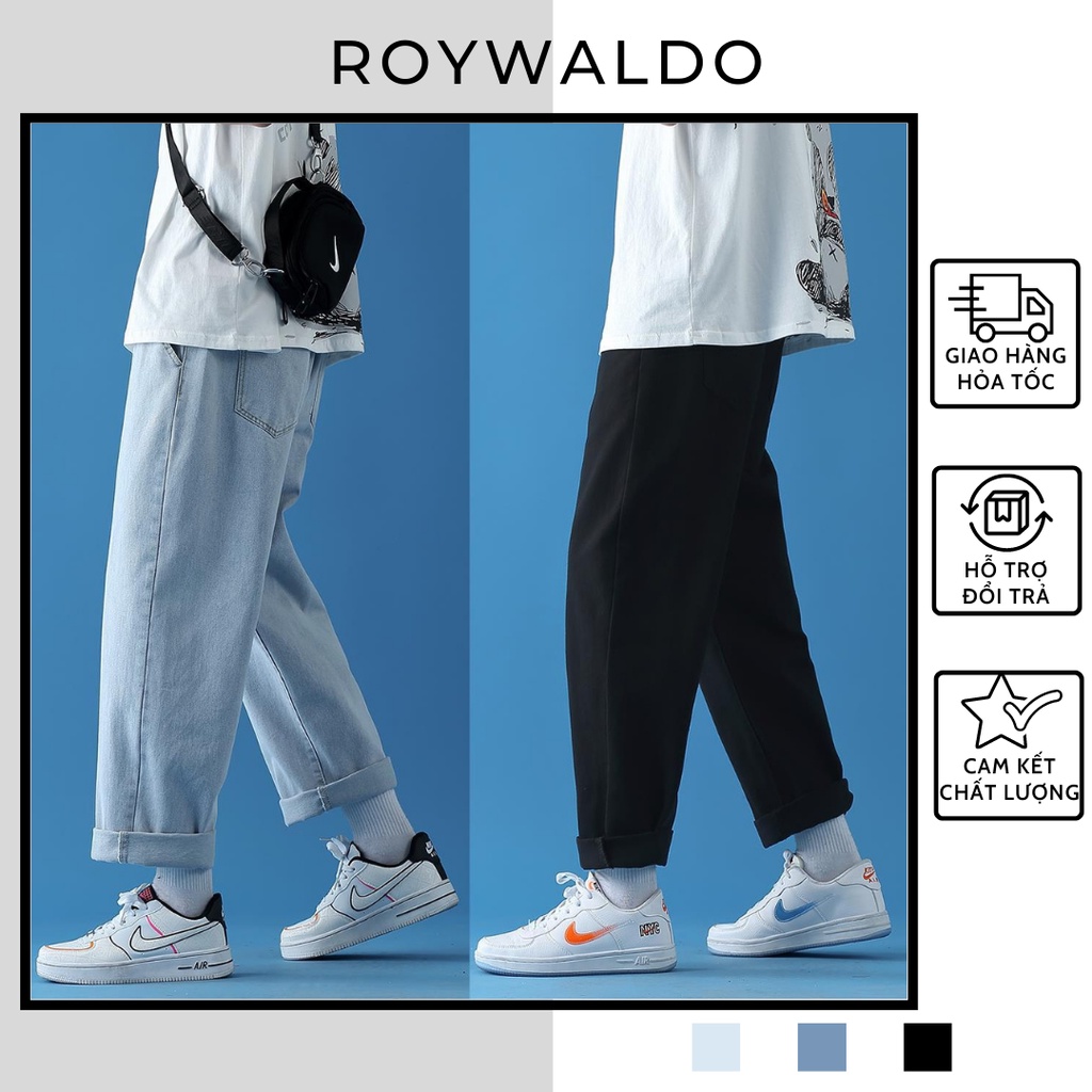 [NEW] Quần jean Baggy Nam, Quần jean ống rộng form baggy dáng suông TR01 style hàn quốc phong cách trẻ trung 2023