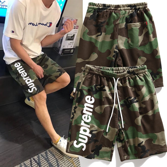 supreme camo shorts