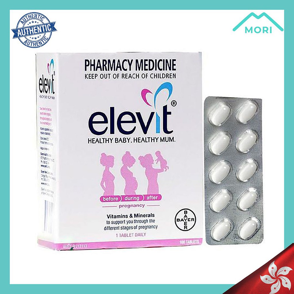 Elevit Pregnancy Multivitamin 100 Tablets (exp date 01/24) Shopee