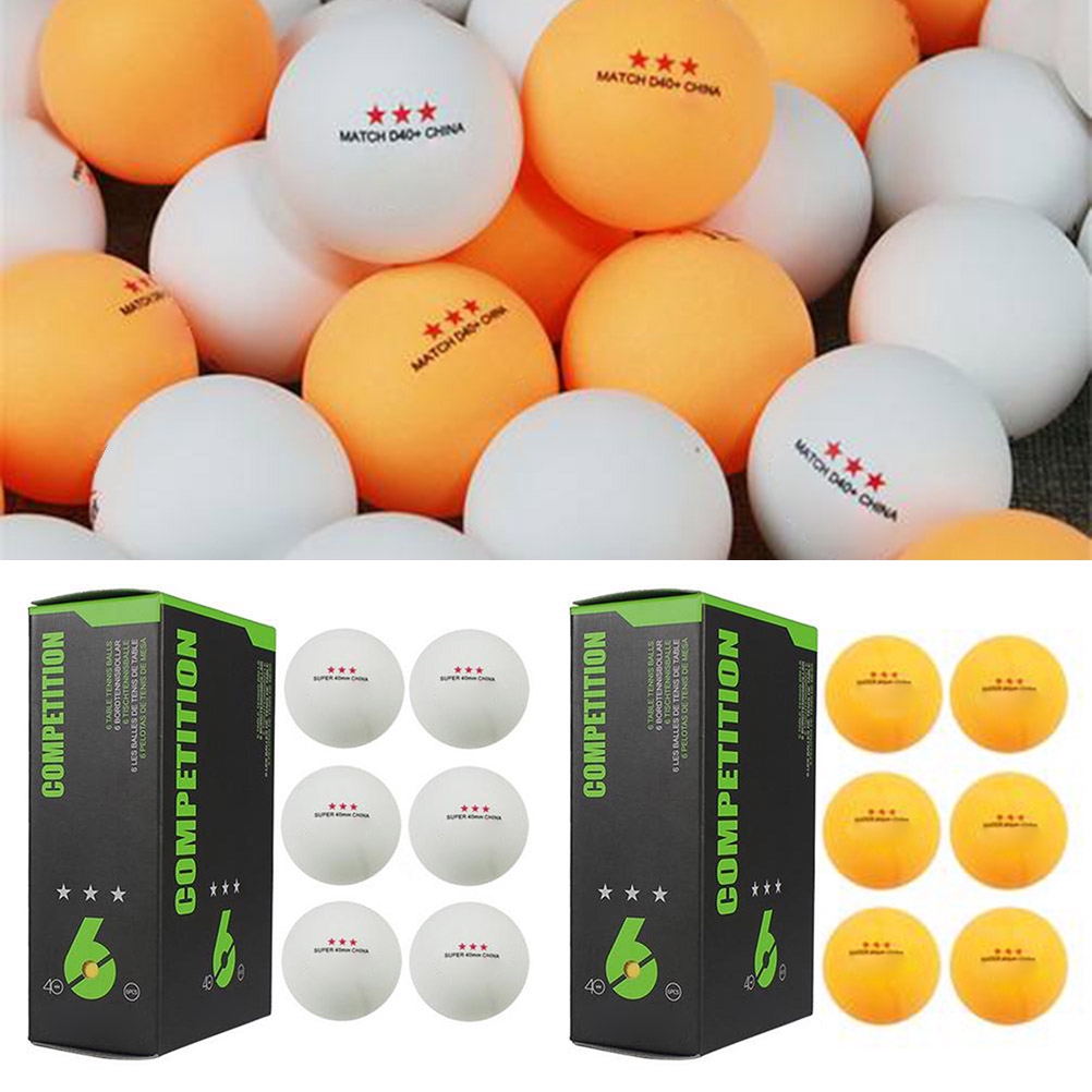 6pcs 3 Star 40mm Pingpong Ball Amateur Advanced Training Ball Table Tennis Balls Ping Pong Balls Shopee Singapore