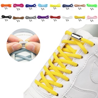 Semicircle No Tie Shoelaces Elastic Shoe laces Sneakers shoelace Metal Lock Lazy Laces for Kids and Adult One size fits all shoe #0