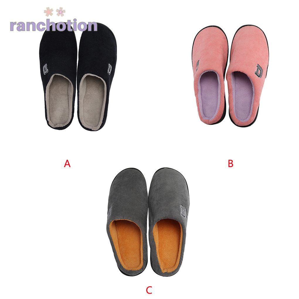 plush memory foam slippers