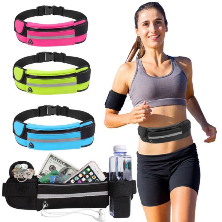 Image of LEO GEAR Waist Bag Running Jogging Belt Pouch Workout Sports Phone Bags for Women Men #3