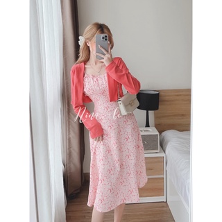 Image of thu nhỏ Pleated Flower Skirt Lightning (With Breast Foam) With A Lovely Ribbed T-Shirt For Walking Around, Partying, Going To The Beach #4