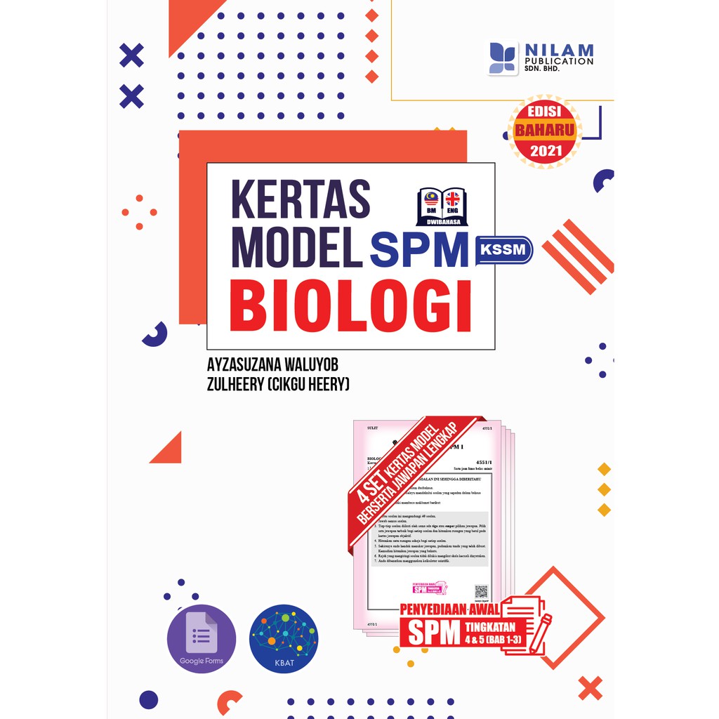 Biology Of Publication Spm Paper Model Kssm Newest Format 2021 Shopee Singapore