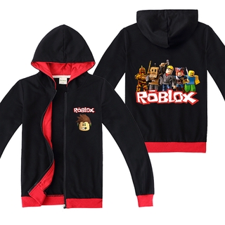 Roblox Kids Boy Girl Hooded Jacket Outerwear Autumn Hoodies Coat Sweatshirt Tops Shopee Singapore - roblox christmas jacket