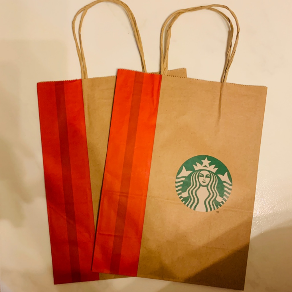 reusable shopper bag starbucks large