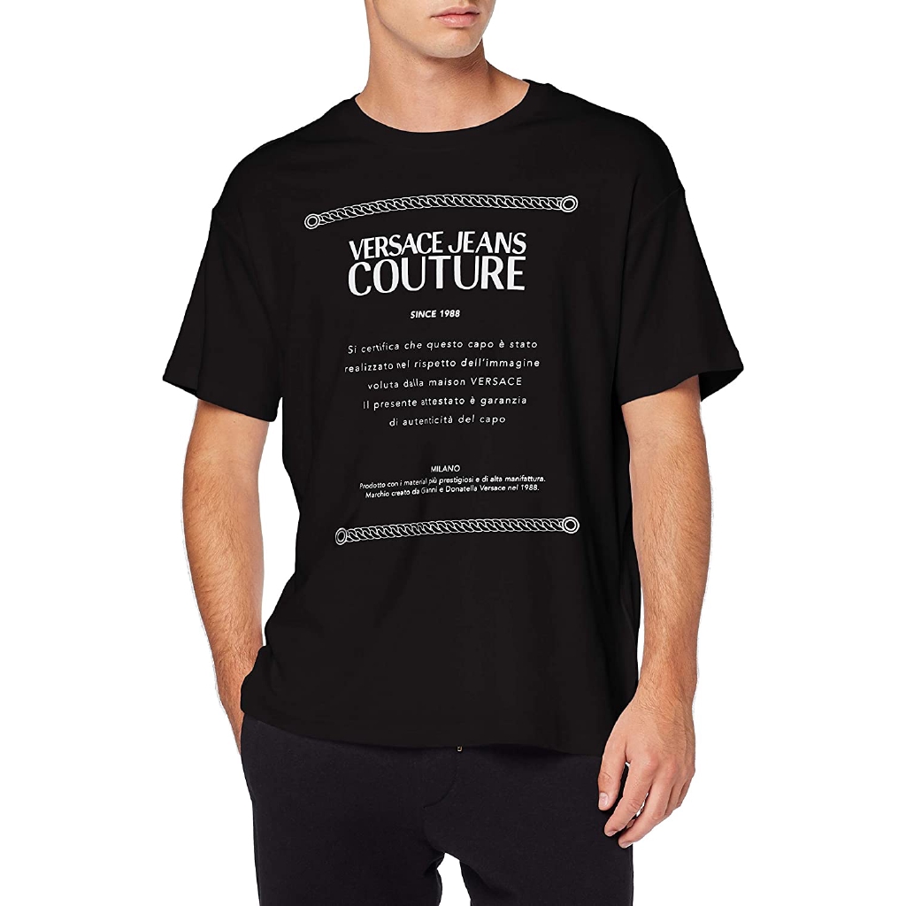 Versace Jeans Man T Shirt Uomo Shopee Singapore