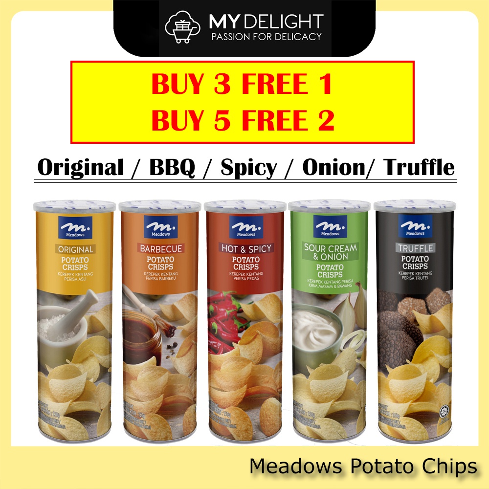 Meadows Potato Chips Sticks Original / Truffle / Hot & Spicy / BBQ