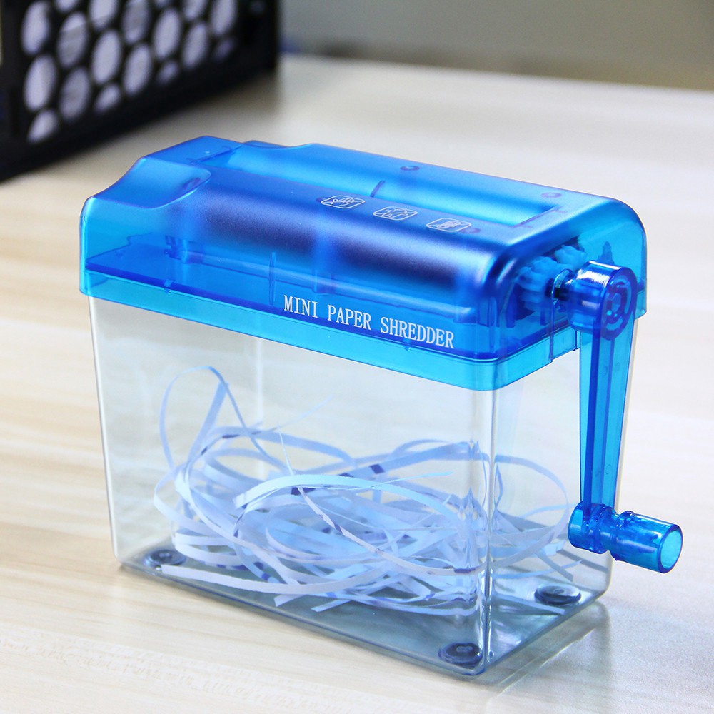 Mini Paper Shredder Manual Paper Cut Manual Shredder Portable for