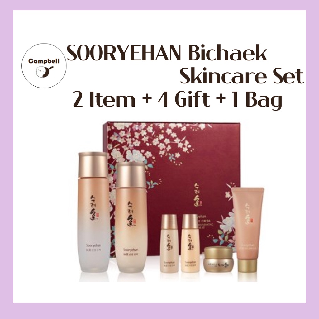 Sooryehan Bichaek Skincare Set 2 Korean Cosmeticsskin Care Shopee