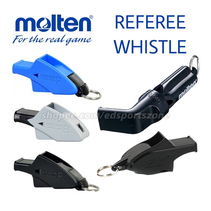 Shop Malaysia Original Molten Whistle Dolfin Pro Volley Soccer Hockey Basketball Referee Umpire Wisel Pengadil Shopee Singapore