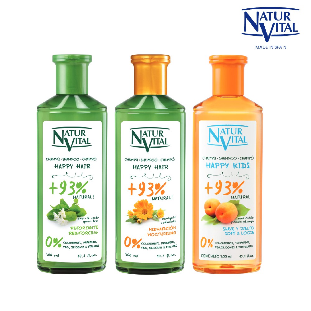 Naturvital Happy Hair Shampoo Reinforcing Moisturising Kids