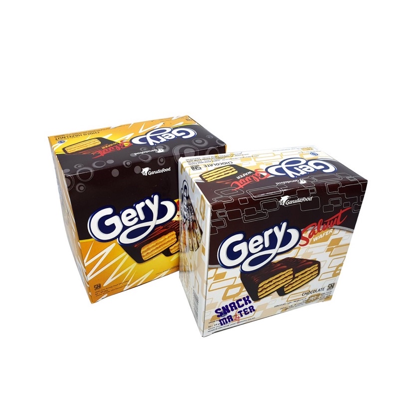 Gery Salut Saluut Wafer Chocolate Chocolate Choco Hazelnut Box Contents