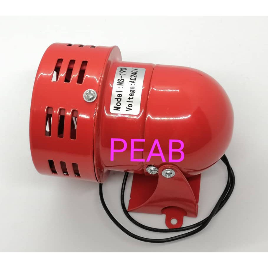 3 Inch 3 Ms 190 Ms190 Mini Baby Siren Motor Siren Dc12v Dc 24v Ac2v Shopee Singapore