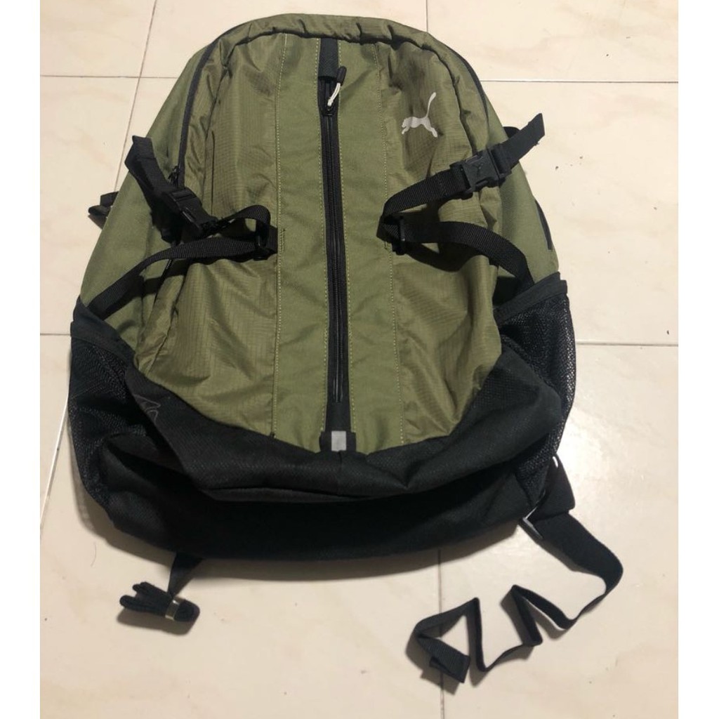 puma green backpack