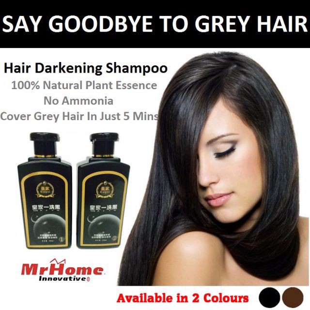 Royal Hair Darkening Shampoo 100 Natural Plant Essence No