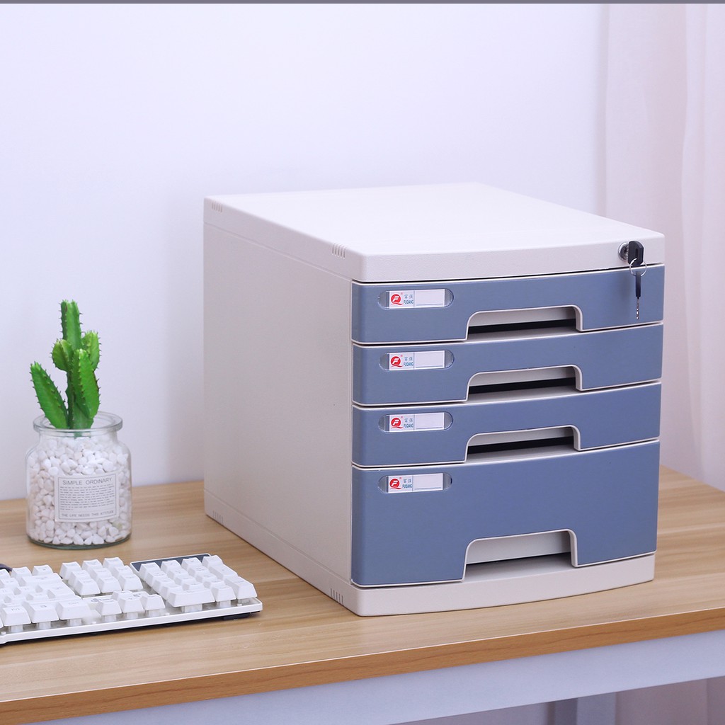 A4 Desktop File Storage Box Office Drawer Storage Cabinet Shopee Singapore