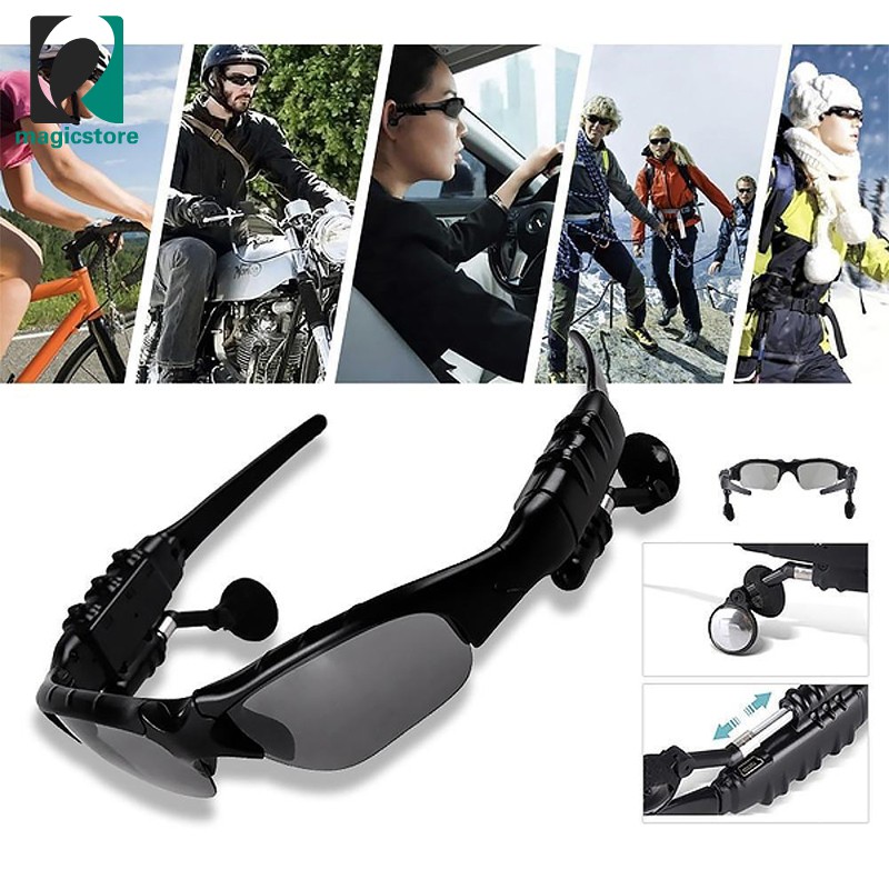 smart bluetooth sunglasses stereo handsfree headset
