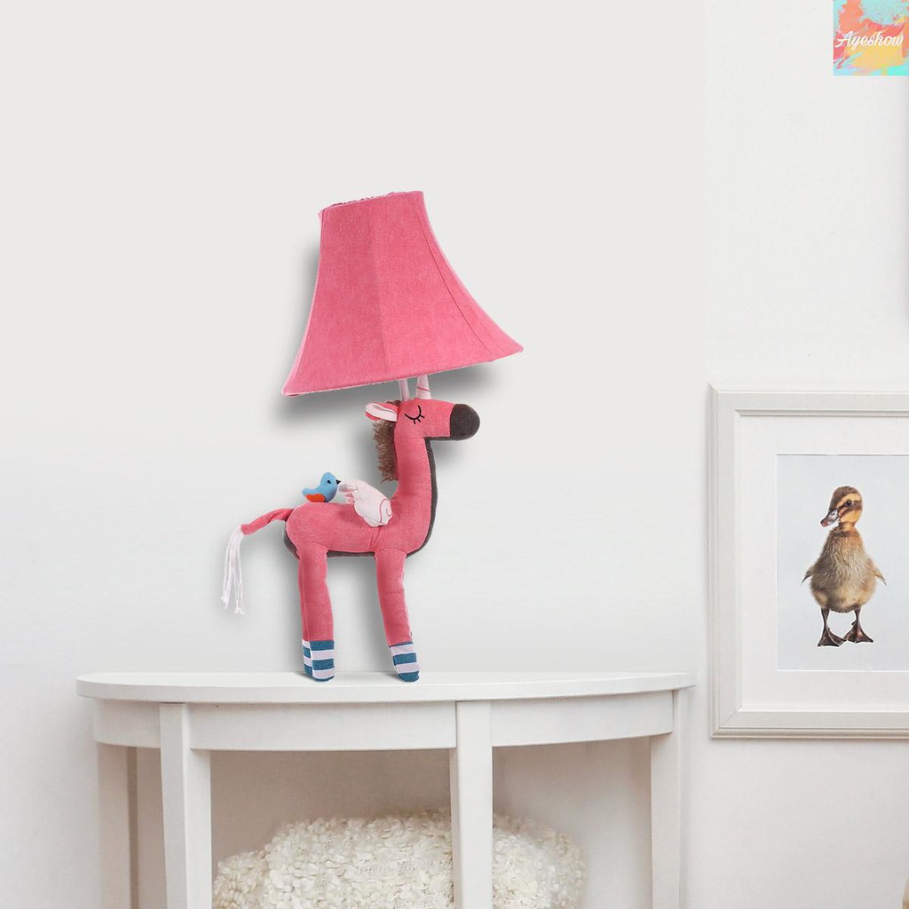 🍒Ayeshow🍒Unicorn Table Lamp Pink UK Plug Decorative Desk Table Lamp Animal  Cotton Lamp for Children with Led Bulb | Shopee Singapore