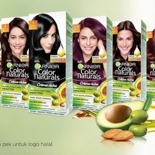  GARNIER  HAIR  COLOR  NATURALS CREME RICHE BOX HAIR  DYE  