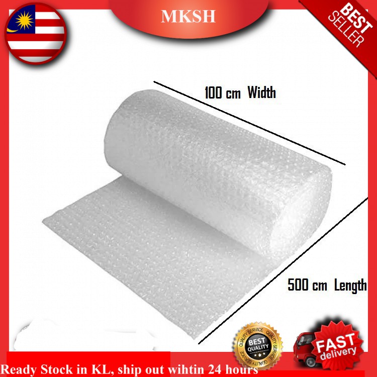 Bubble Wrap 1m X 5m Single Layer Bubble Wrap 100cm X 500cm Shopee Singapore