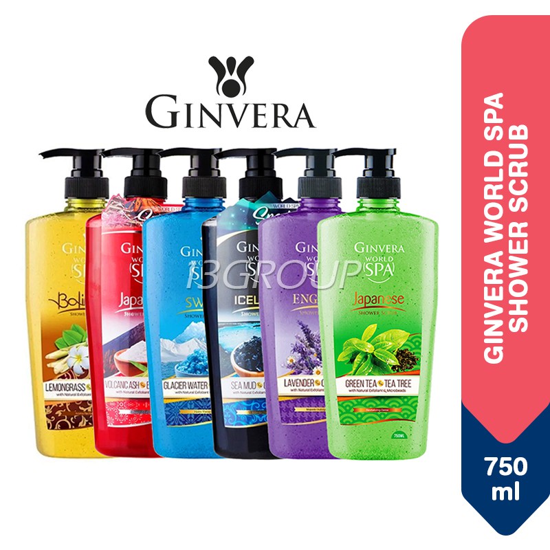 Ginvera World Spa Shower Scrub Body Wash, 750ml Shopee Singapore