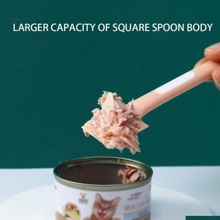Pet Feeding Can Spoon Easy to Clean with Long Handle 16*3.1*1.2CM ABS TPR #2