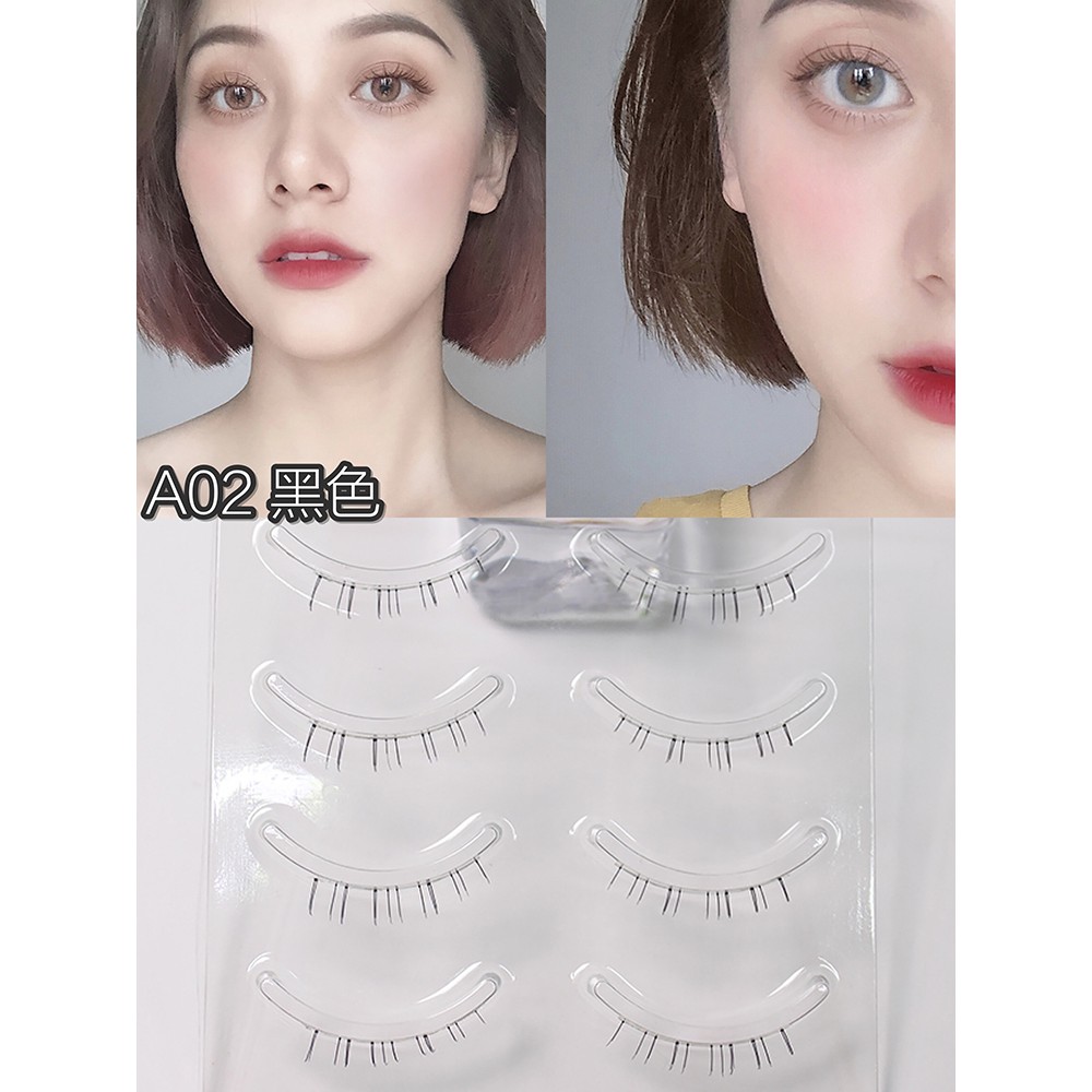Moon princess under eyelash A02 natural half cut realistic without