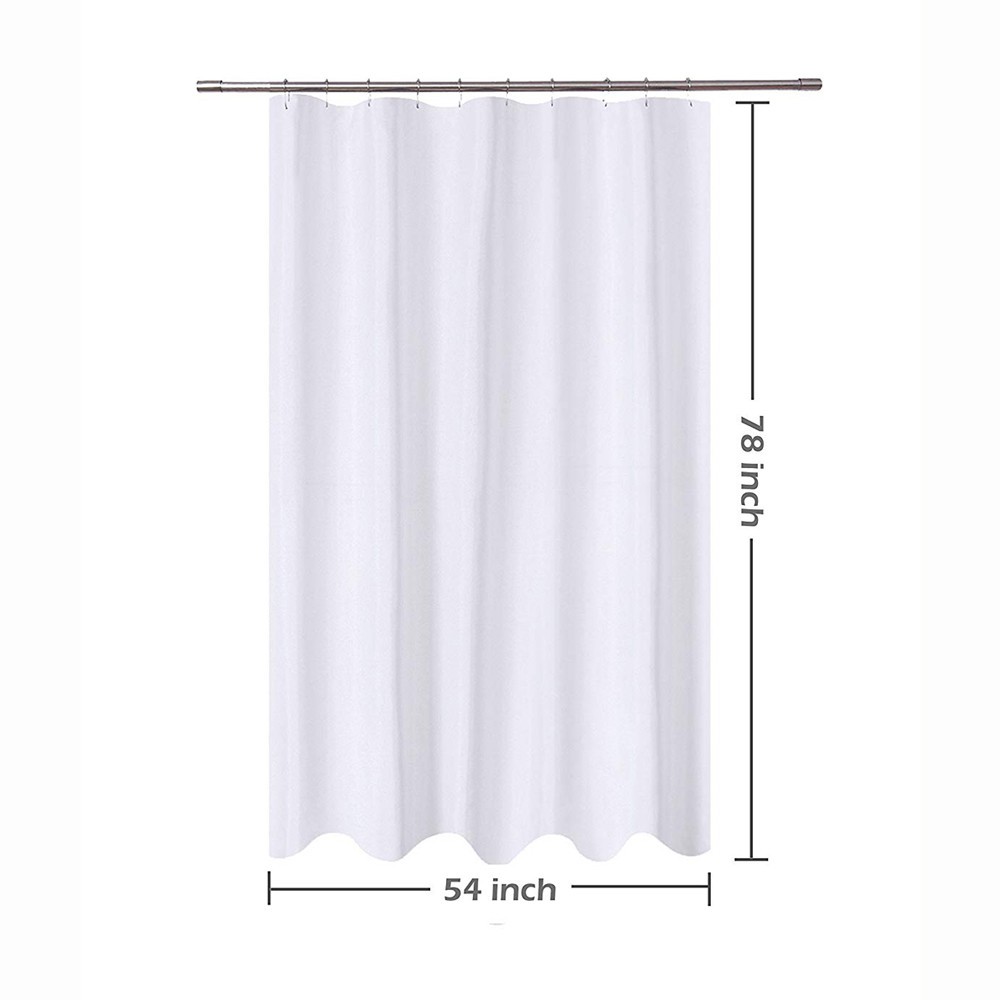 Fabric Shower Curtain 54x 78 Mildew Resistant Washable Water