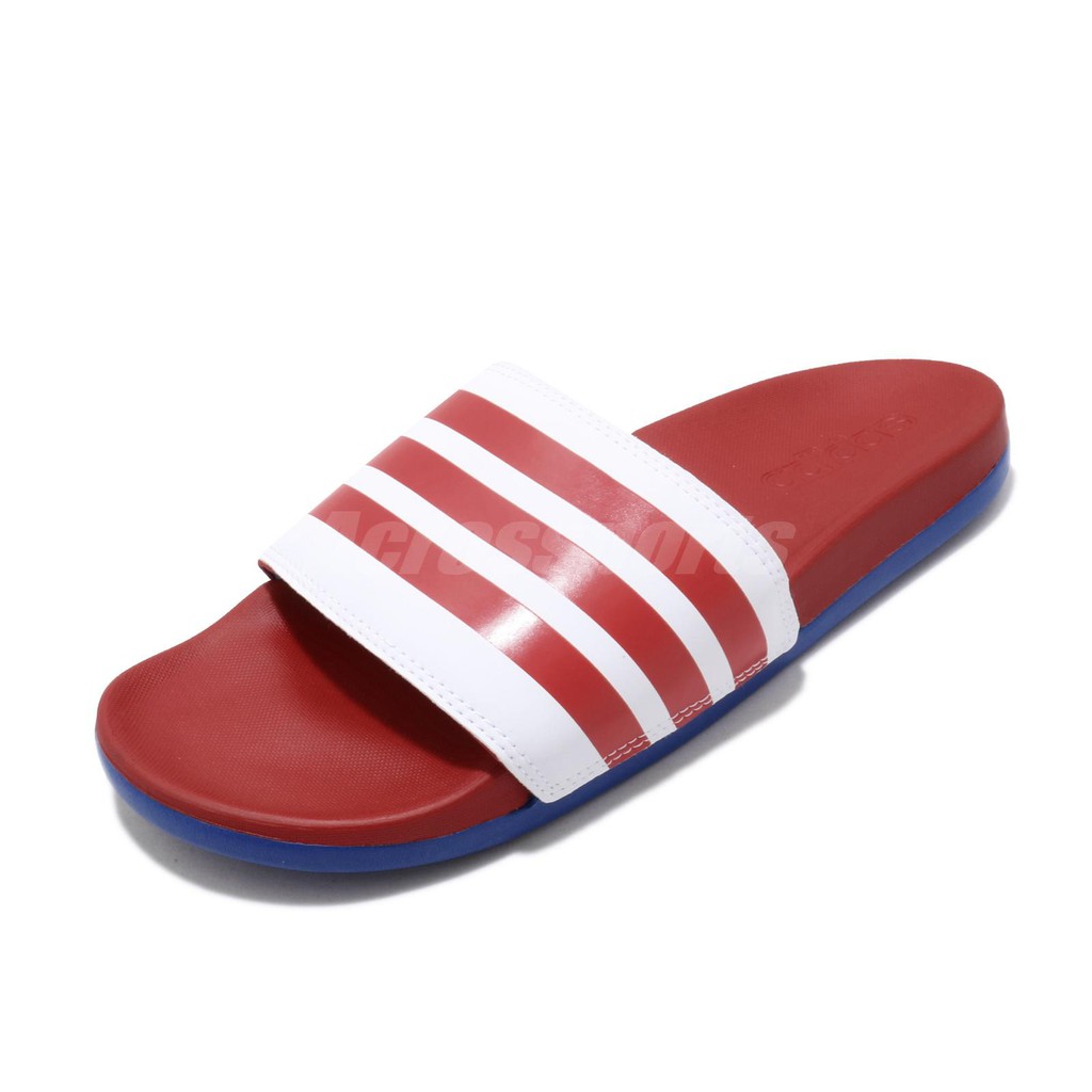 adidas adilette red white