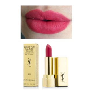 Ysl Rouge Pur Couture The Mats 211 Decadent Pink 3 8ml Shopee