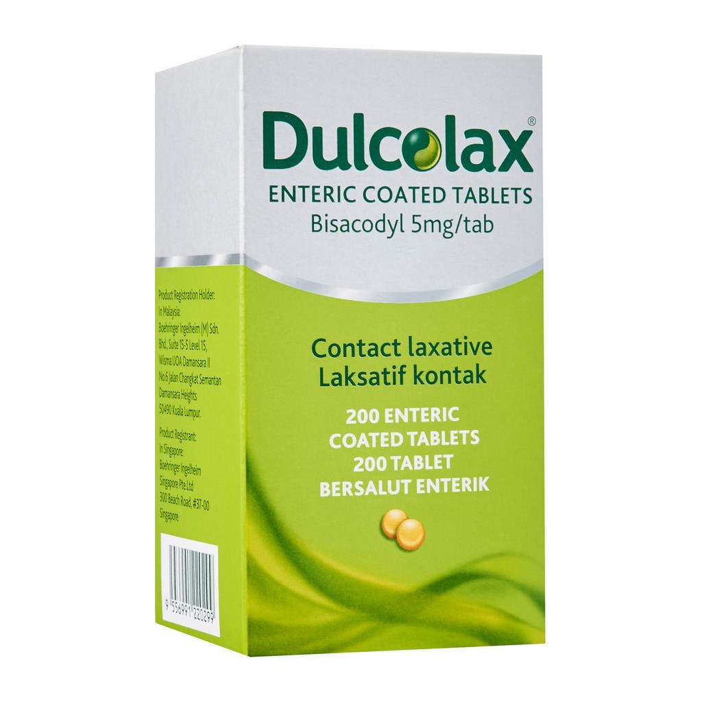 Dulcolax 5mg Tablet 200s Shopee Singapore