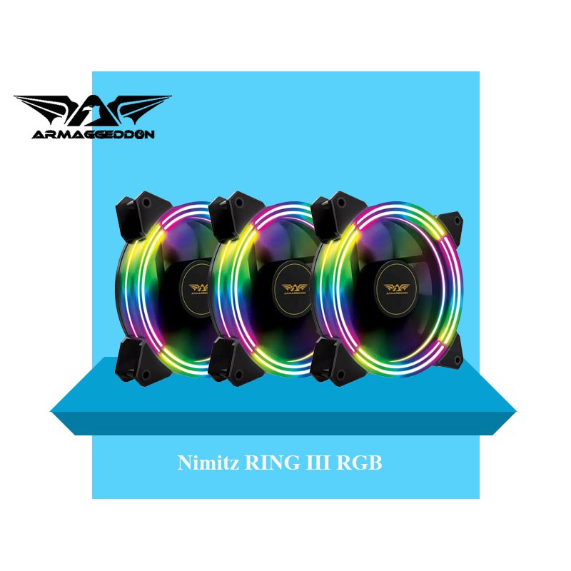 Armaggeddon Nimitz Ring Iii Rgb Cooling Fan For Gaming Pc Case Shopee Singapore