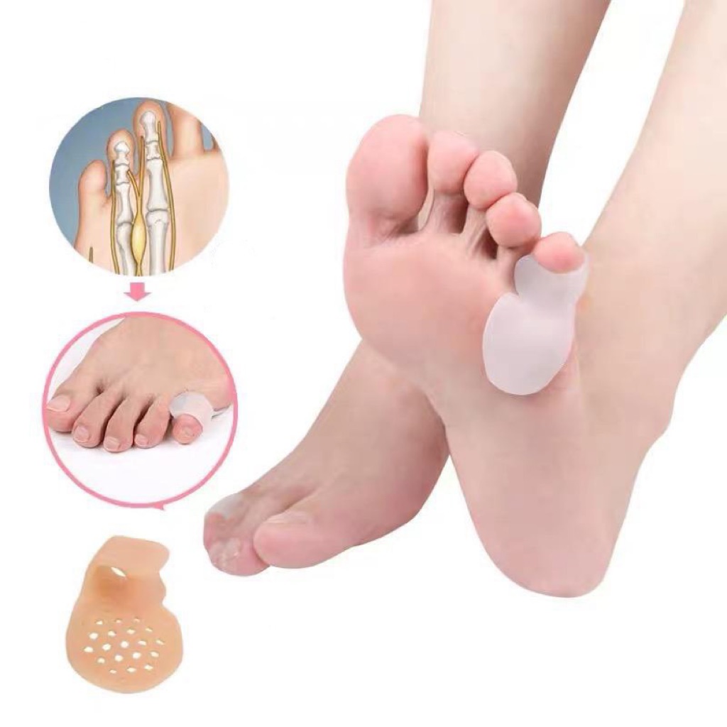 2pcs Pinky Toe Silicone Toe Inversion Correction Pad Guard Shopee