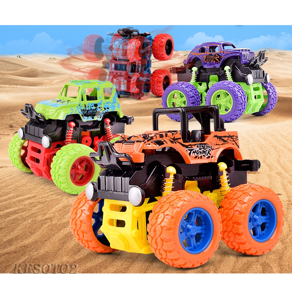 Friction Powered Monster Truck Inertia Car Big Tire Wheel ...