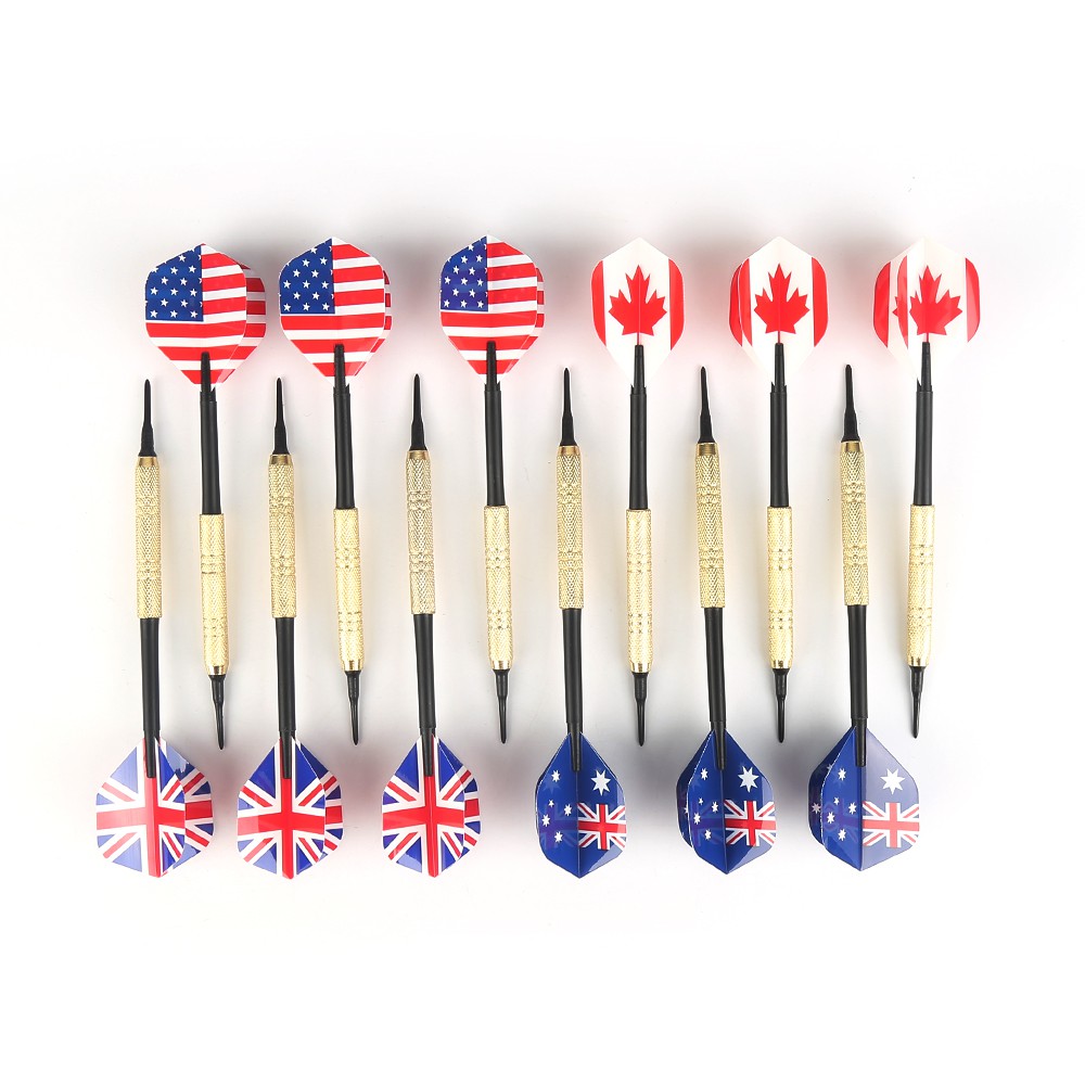 18 pcs of Soft Tip Darts for Electronic Dartboard with 36 Extra tips NEW
