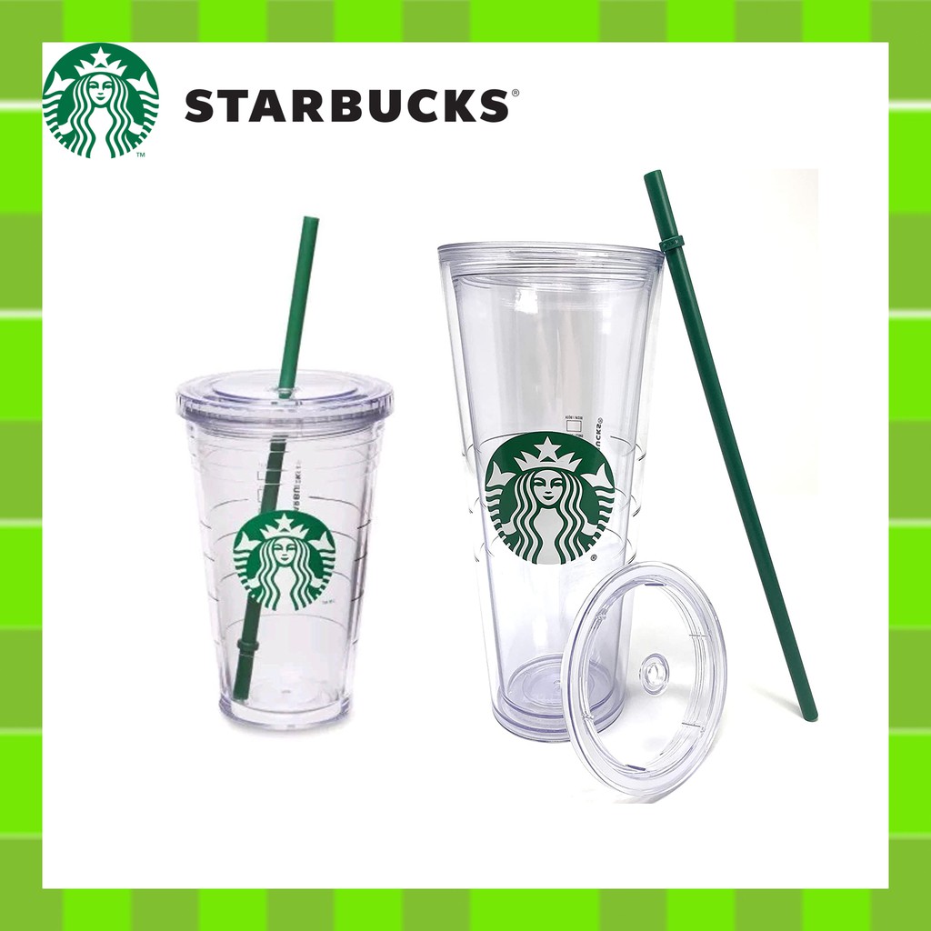 Starbucks Cold Tumbler With Lid And Straw Transparent Tumbler 473ml 16oz Grande 710ml 24oz Venti Shipping From Korea Shopee Singapore