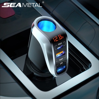 66W Car Charger Smart Fast Charging Dual USB PD20W 12-24V Multifunctional Car Power Adapter Auto Accessories