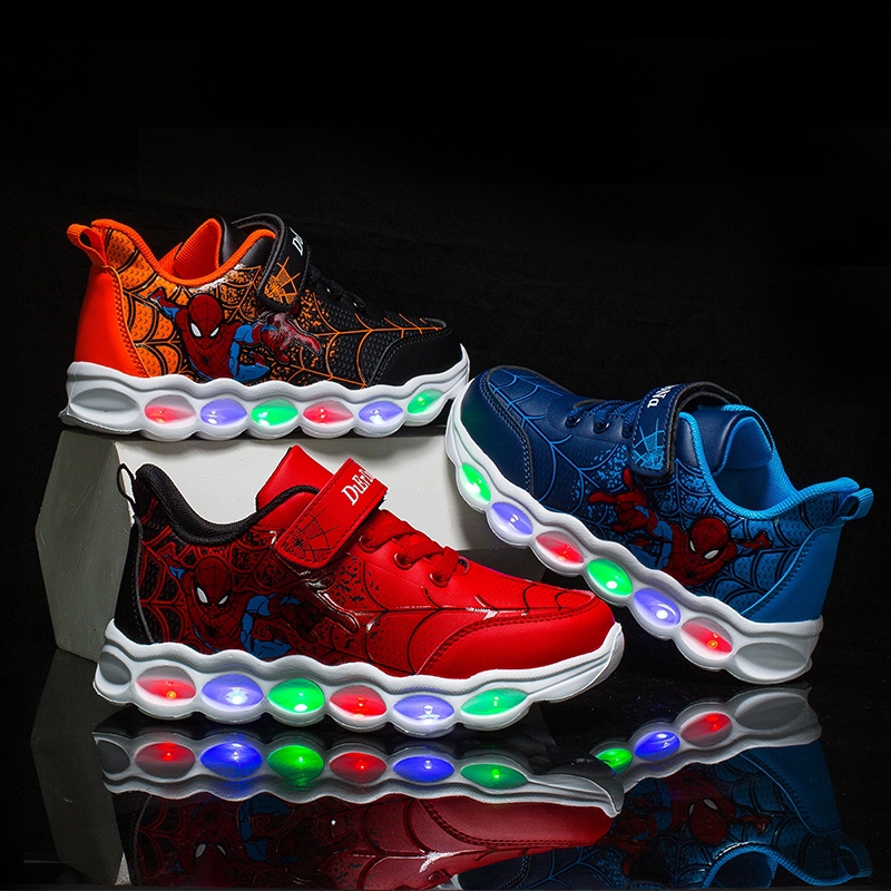 spiderman light up shoes