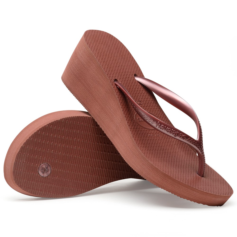 havaianas high fashion beige