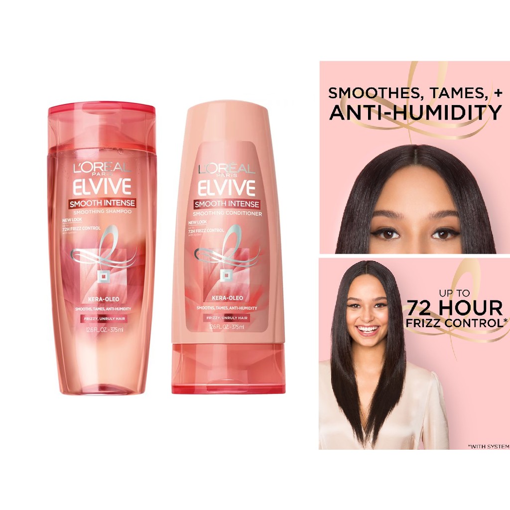 L'Oreal Paris Elvive Smooth Intense Smoothing Shampoo/Conditioner 375ml