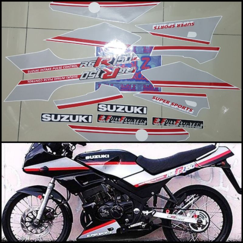 Suzuki Txr150 Stiker Potong Cutting Stickers Striping Suzuki Jerung Indonesia Sprinter Black Shopee Singapore