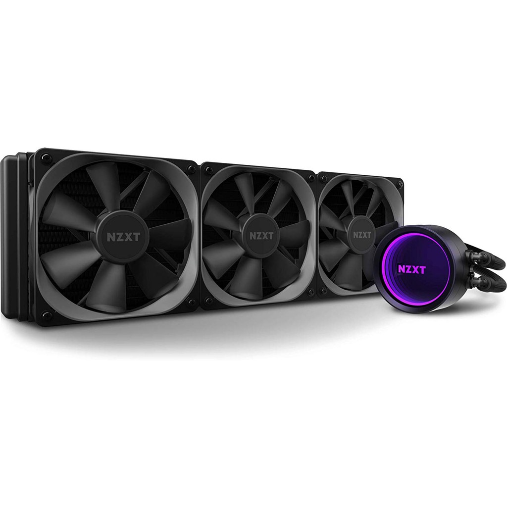 Nzxt Kraken X73 360mm Aio Cpu Liquid Cooler Improved Pump Powered By Cam V4 Aer P 1mm Radiator Fans 3 Included Shopee Singapore