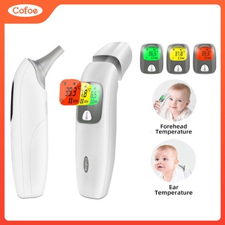 Cofoe 3 in 1 Infrared Forehead Thermometer+Ear Infrared Thermometer Digital Shooter Temperature Scanner LCD Medical level Baby Adult