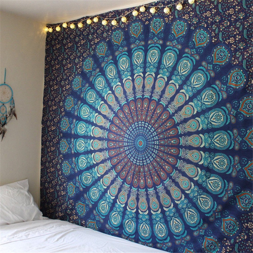 Hippie Indian Tapestry Mandala Throw Wall Hanging Bohemian Bedspread Dorm Decor