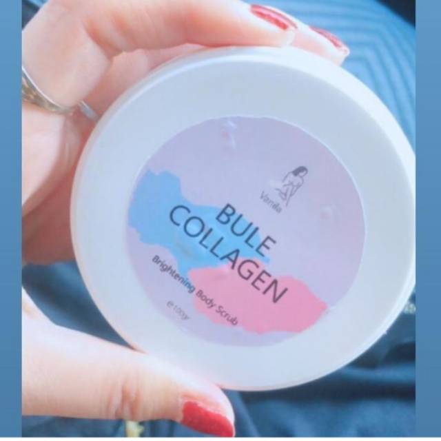 blue collagen body scrub